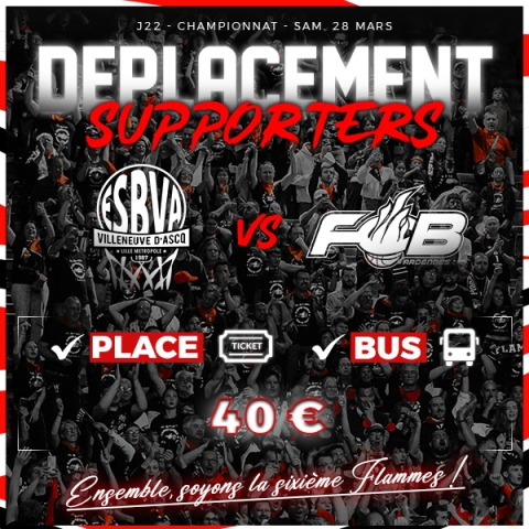 Déplacement Supporters Flammes vs Villeneuve